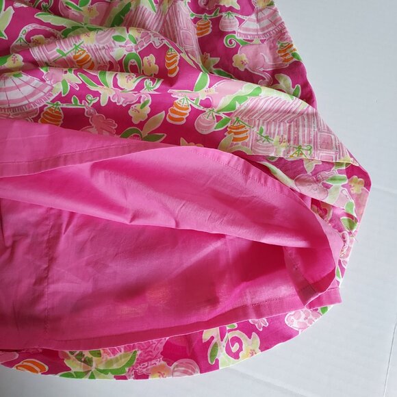 Vintage Lilly Pulitzer Y2K Umbrella Jungle Slathouse Rock Mini Dress Size 10 - Picture 7 of 11